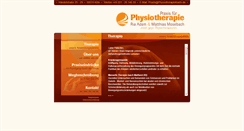 Desktop Screenshot of physiotherapiekoeln.de