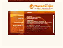 Tablet Screenshot of physiotherapiekoeln.de